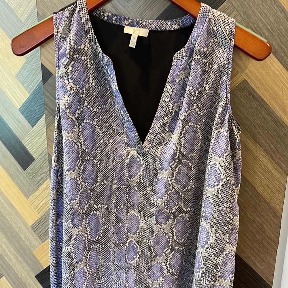 Joie snakeskin silk top